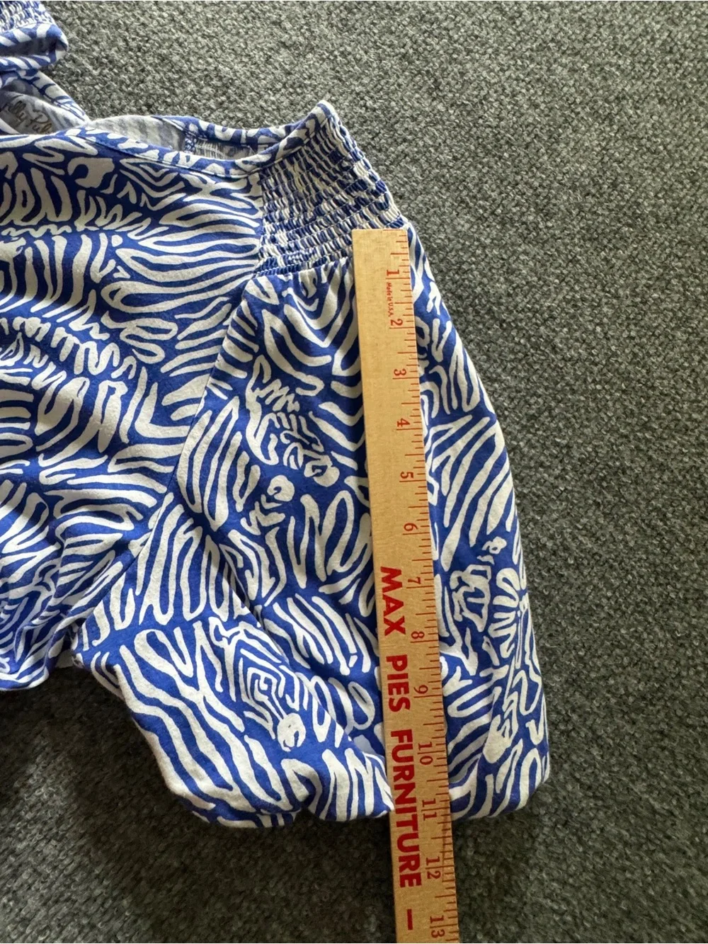Lilly Pulitzer Blue and White Printed Shift Dress - Picture 13 of 13